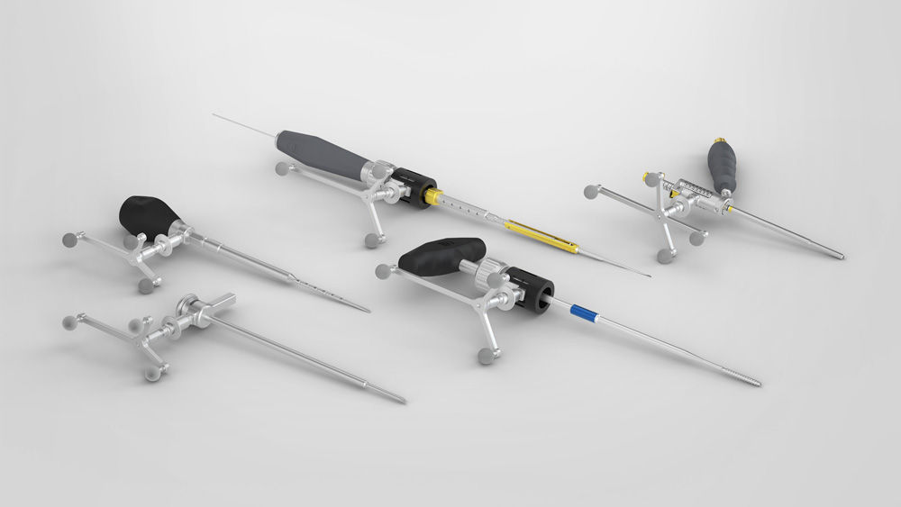 Instrumentos de navegação espinhal Ennovate® para cirurgia da coluna