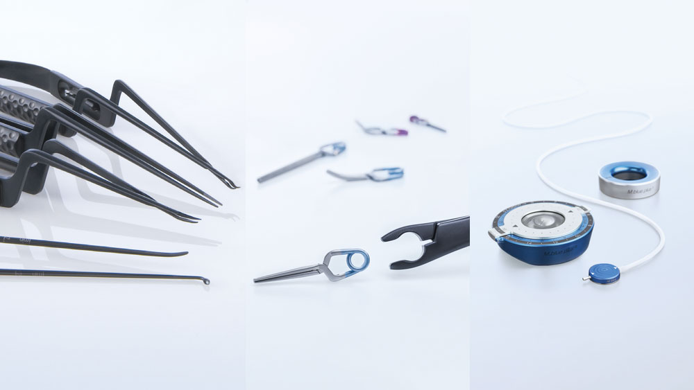 Diferentes produtos para neurocirurgia
